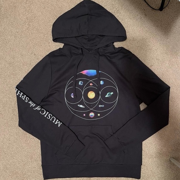 Coldplay Music of the Spheres Tour Hoodie - Size Large - Picture 1 of 3